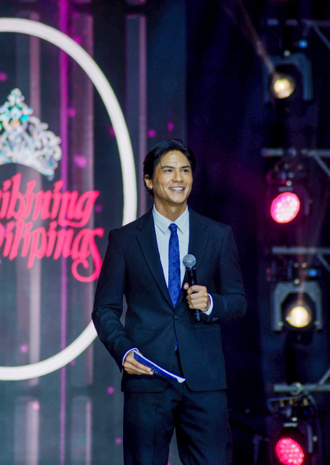 Matthias Rhoads hosting on stage